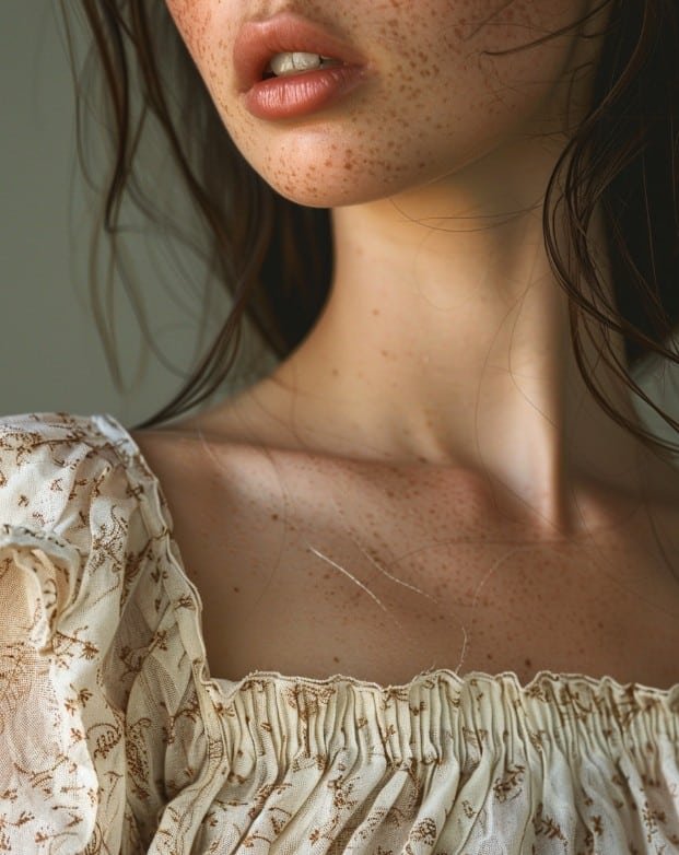 Puff sleeves square neckline smocked babydoll top detail photo