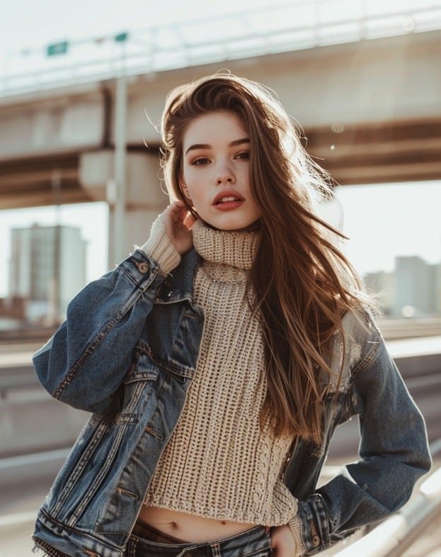 Layered babydoll top casual outfit inspiration