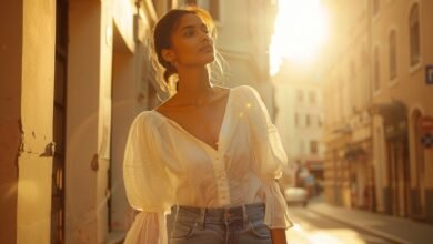 Soft Babydoll Top with Raised Seam