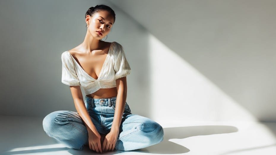 Modern babydoll top outfit fashion inspiration photo