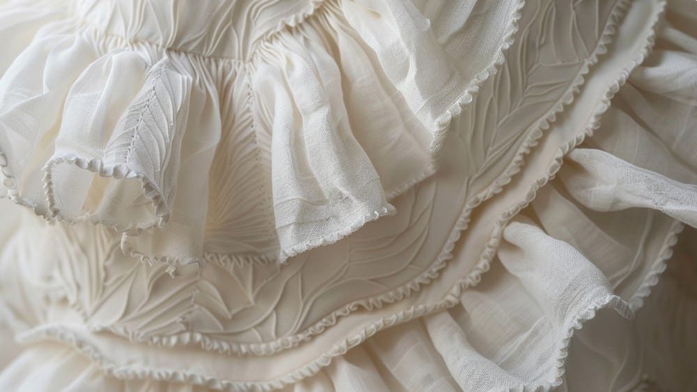 Detailed stitching and seam structure of peplum and babydoll tops