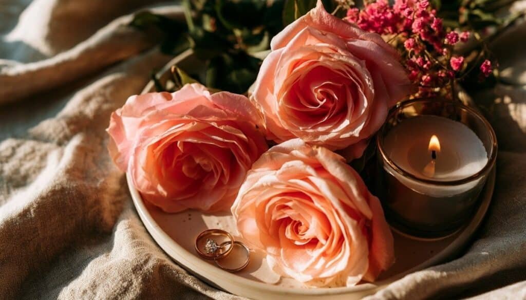 Belated birthday wishes for girlfriend with romantic roses and sincere love message ideas