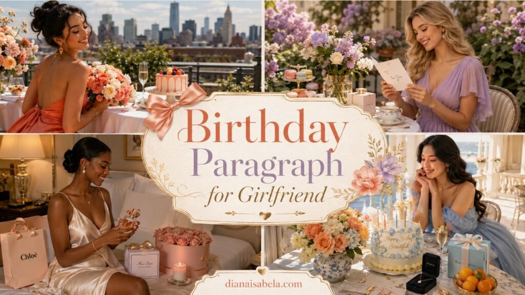 Birthday paragraph for girlfriend with romantic one-block message ideas