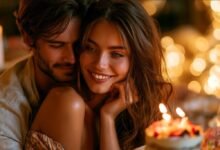 Birthday quotes for girlfriend with romantic candlelight celebration and sweet love lines
