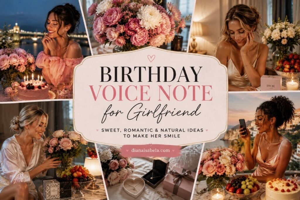 Birthday voice note for girlfriend with sweet romantic message ideas