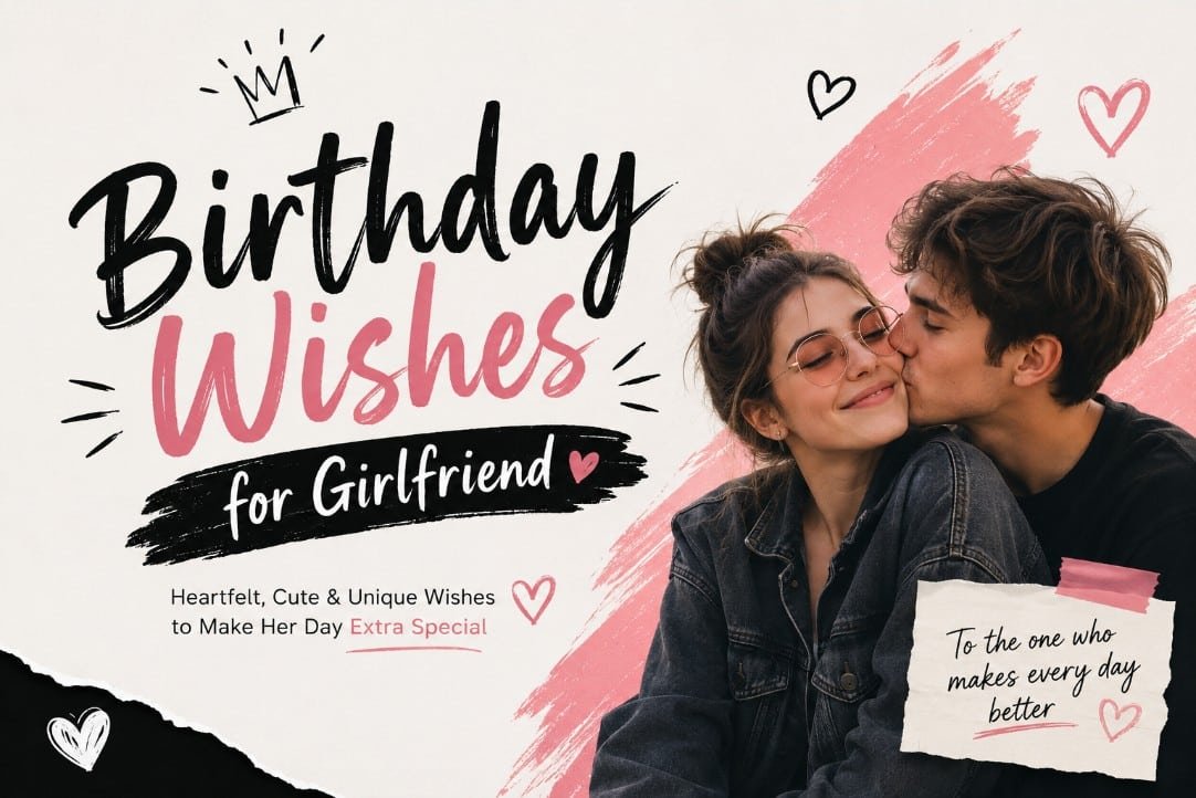 Birthday wishes for girlfriend with cute, romantic and heartfelt messages