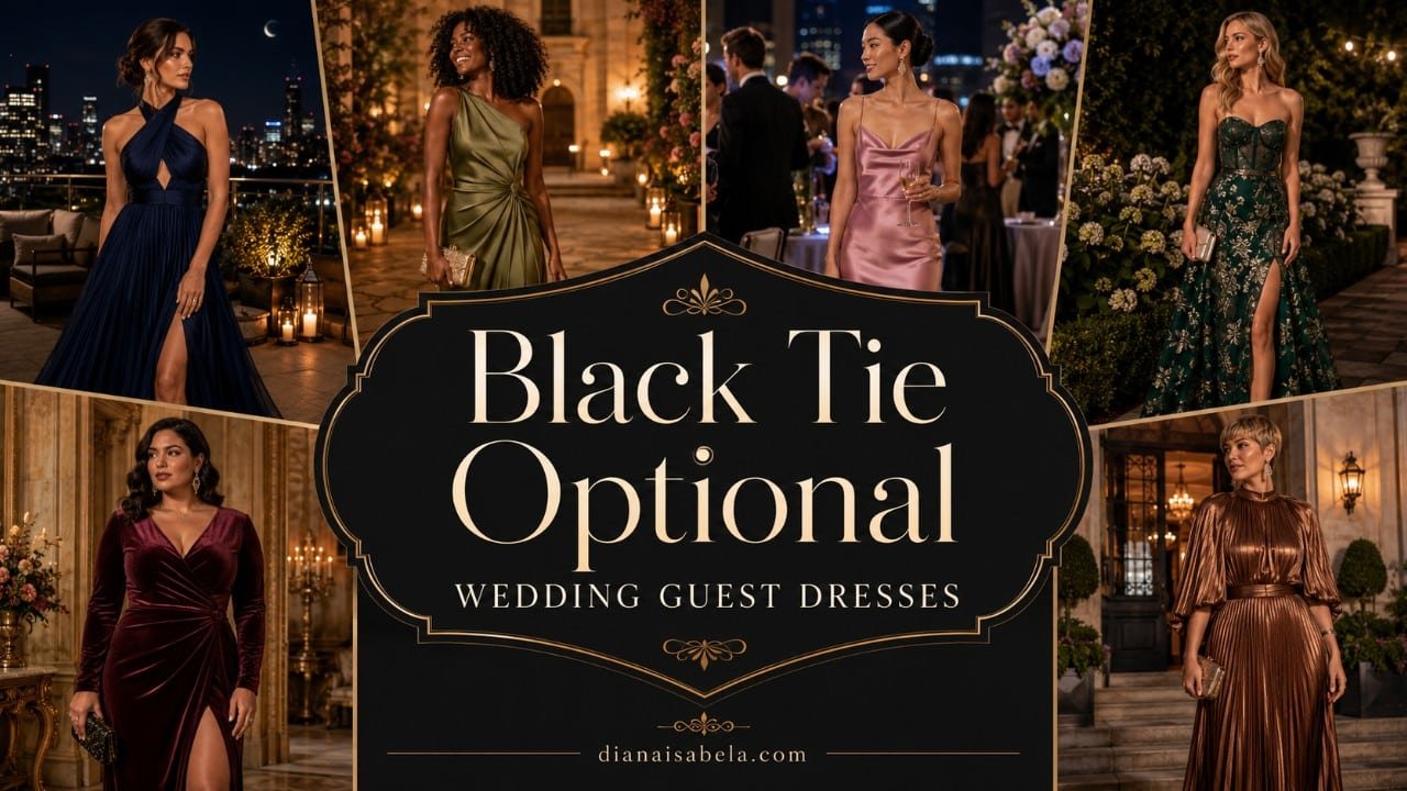 dresses to wear to a black tie optional wedding Black Tie Wedding Guest Dresses & Black Tie Optional Looks