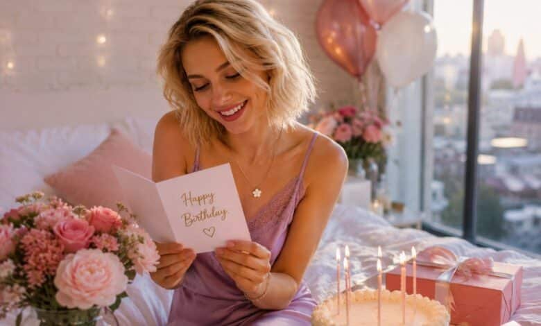 First birthday wishes for girlfriend with sweet romantic message ideas