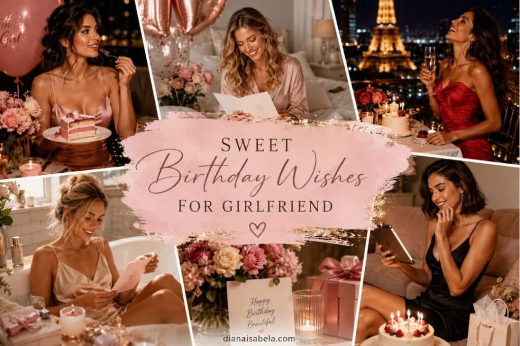 Sweet birthday wishes for girlfriend with romantic celebration ideas
