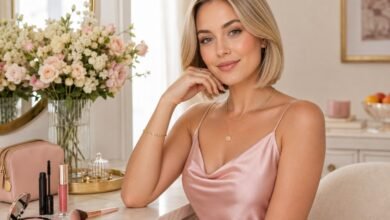 Beginner makeup kit 2026 with soft natural makeup, separated lashes, blush, lip gloss and simple beauty essentials for an easy routine.