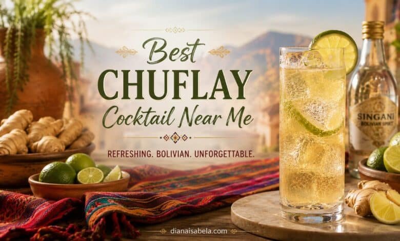 Best Chuflay cocktail with Singani, ginger ale, ice, fresh lime, and Bolivian-inspired details