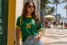 Brazilcore Outfit With Green Football Jersey