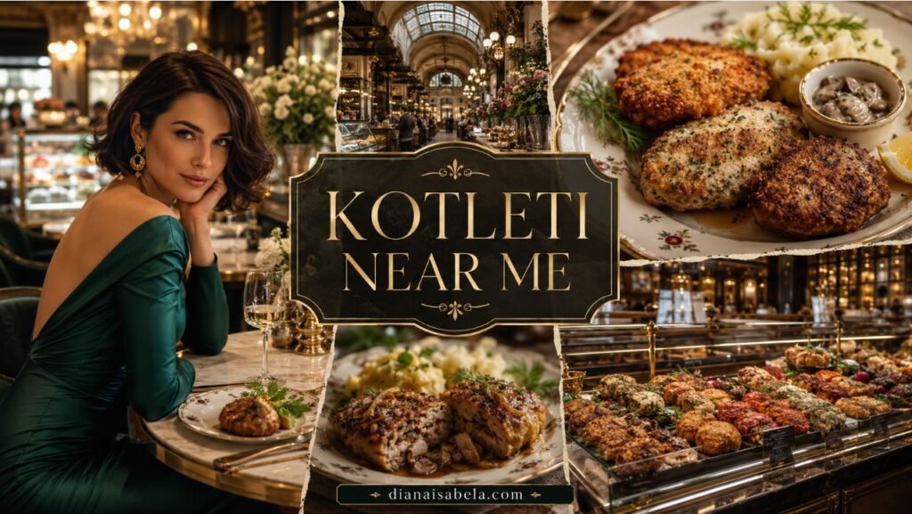 Kotleti Near Me: The Cozy Eastern European Cutlet Guide 2 Kotleti near me guide with stylish restaurant dining, Eastern European cutlets, deli display and cozy comfort food search inspiration