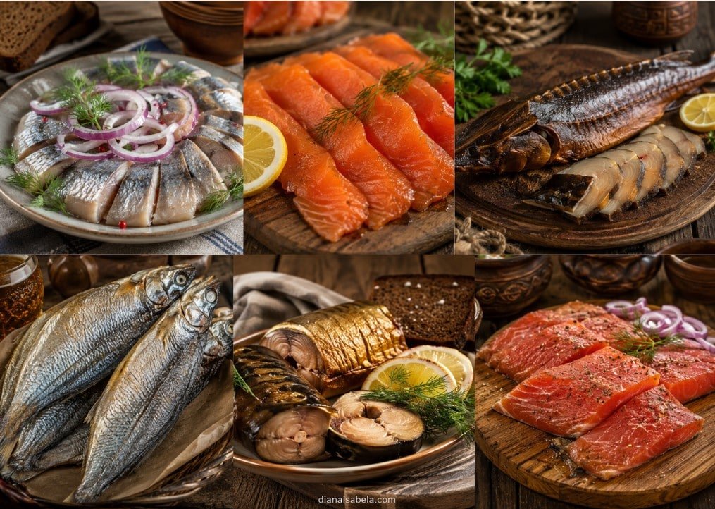 Salted and smoked fish ideas from an Eastern European deli counter