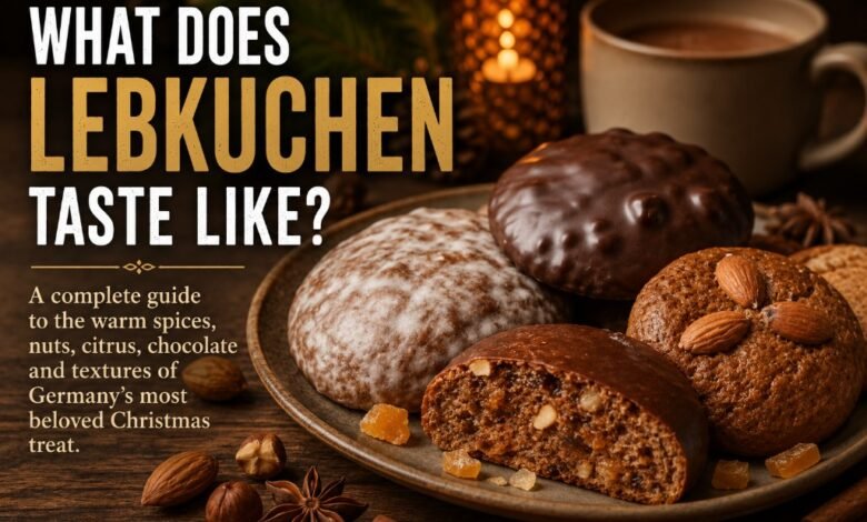 Assorted German Lebkuchen with chocolate glaze, sugar icing, almonds, candied citrus and warm Christmas spices