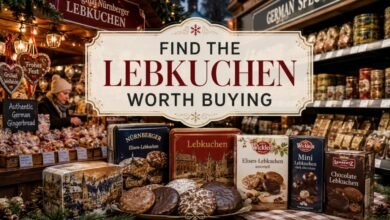 German Christmas market and specialty store selling authentic Lebkuchen
